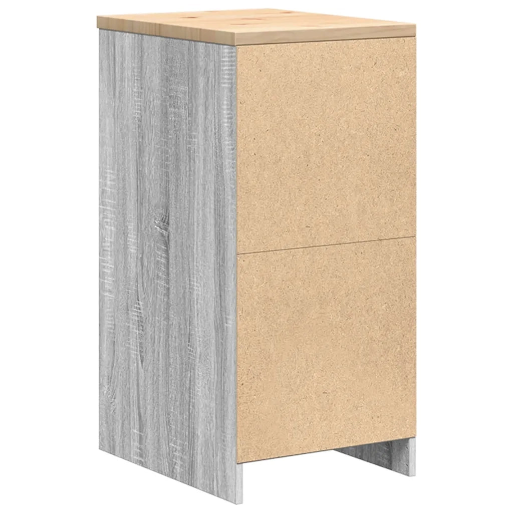 vidaXL Armadietto per Garage Grigio Sonoma 40x51x85 cm