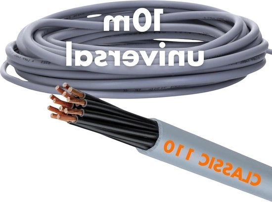Cavo di guida 3x1 mm² 10 m senza guida protettiva giallo-verde - cavo 3 conduttori - alta qualità - utilizzo all'aperto