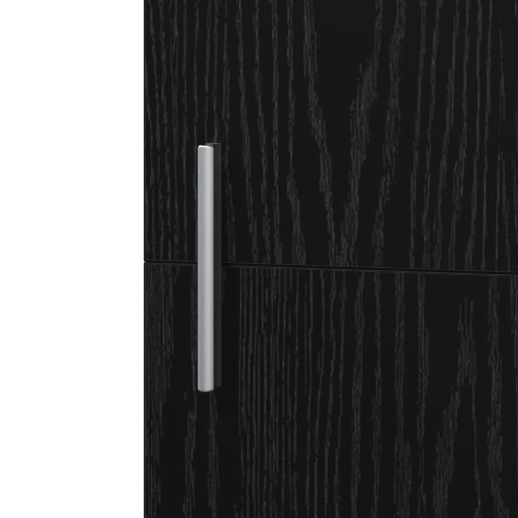 Credenza 2 pcs Rovere Nero 50 x 42,5 x 185 cm 3365587