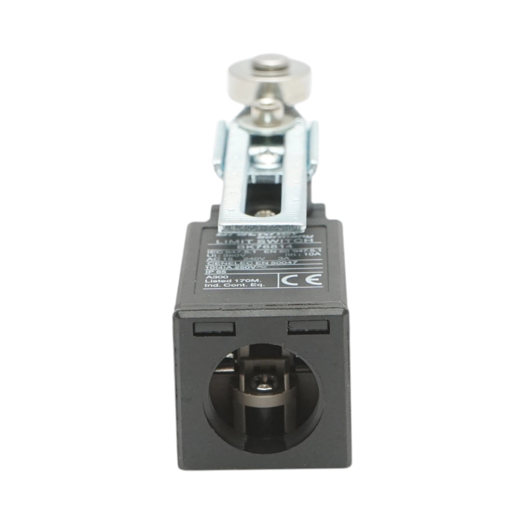 Finecorsa con attuatore a pistone e braccio lungo regolabile 250V/380V, 10A IP65 Breckner Germany
