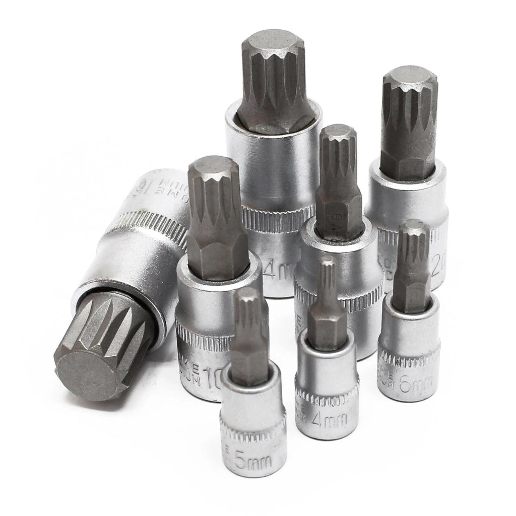 Set di chiavi a bussola multi-dente XZN da 8 pezzi kit di utensili per chiavi a bussola M4-M16 16_0002591