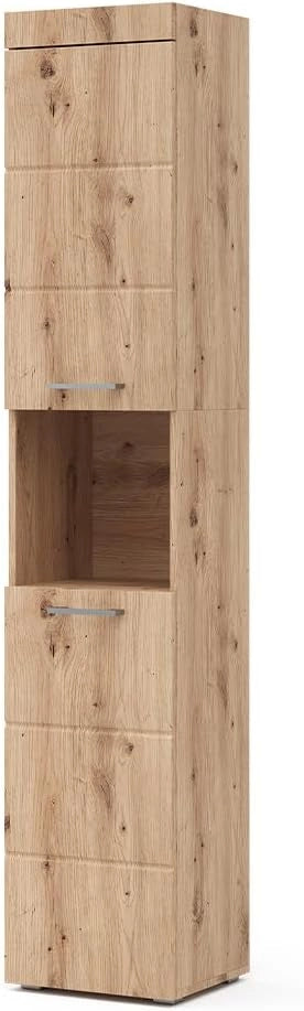 Specchio contenitore bagno Luna, Bianco, 60 x 77 cm, per montaggio a parete, combinabile con altri mobili Luna