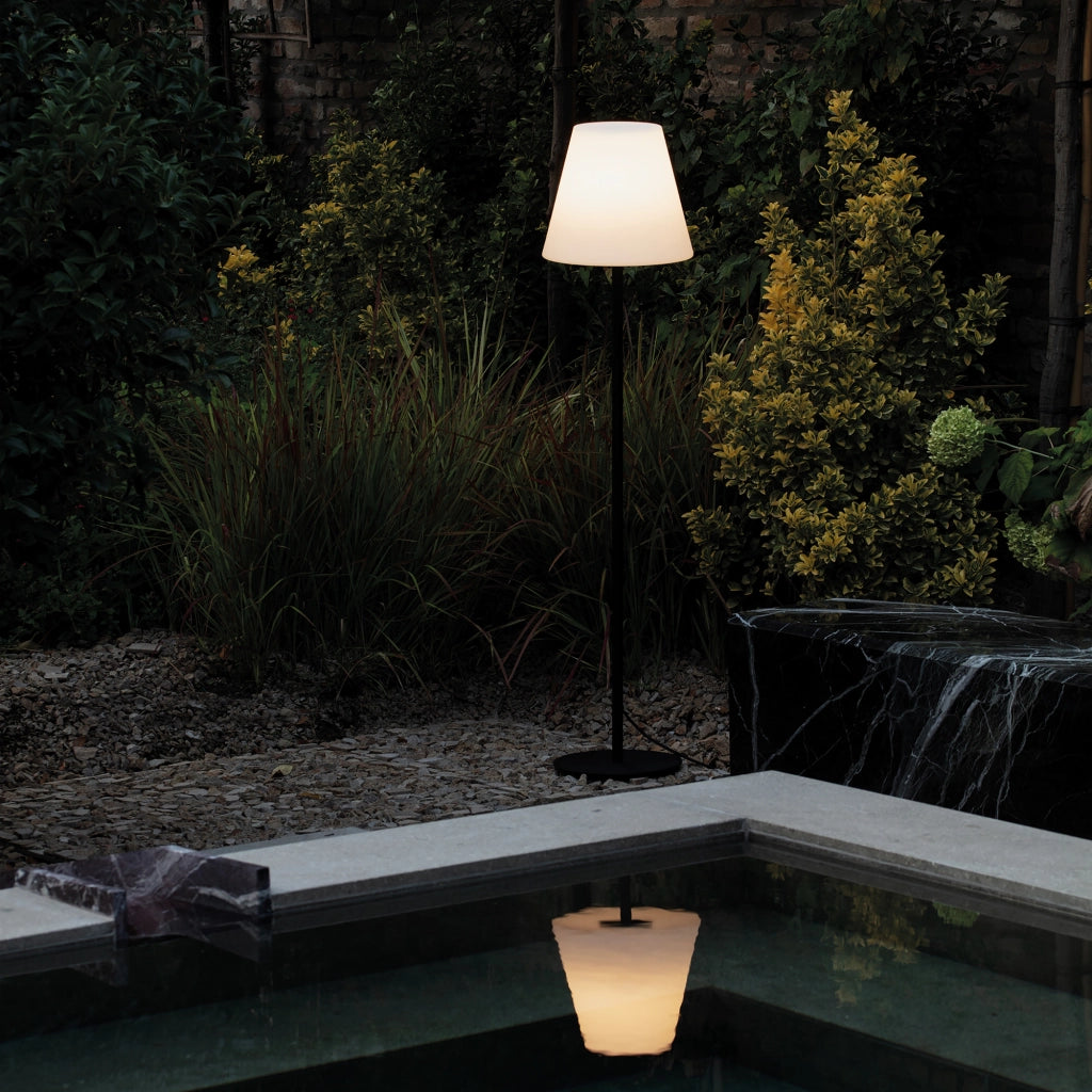 Lampada Da Tavolo Per Esterno Arcadia 1 Luce E27 Bianca Ip44