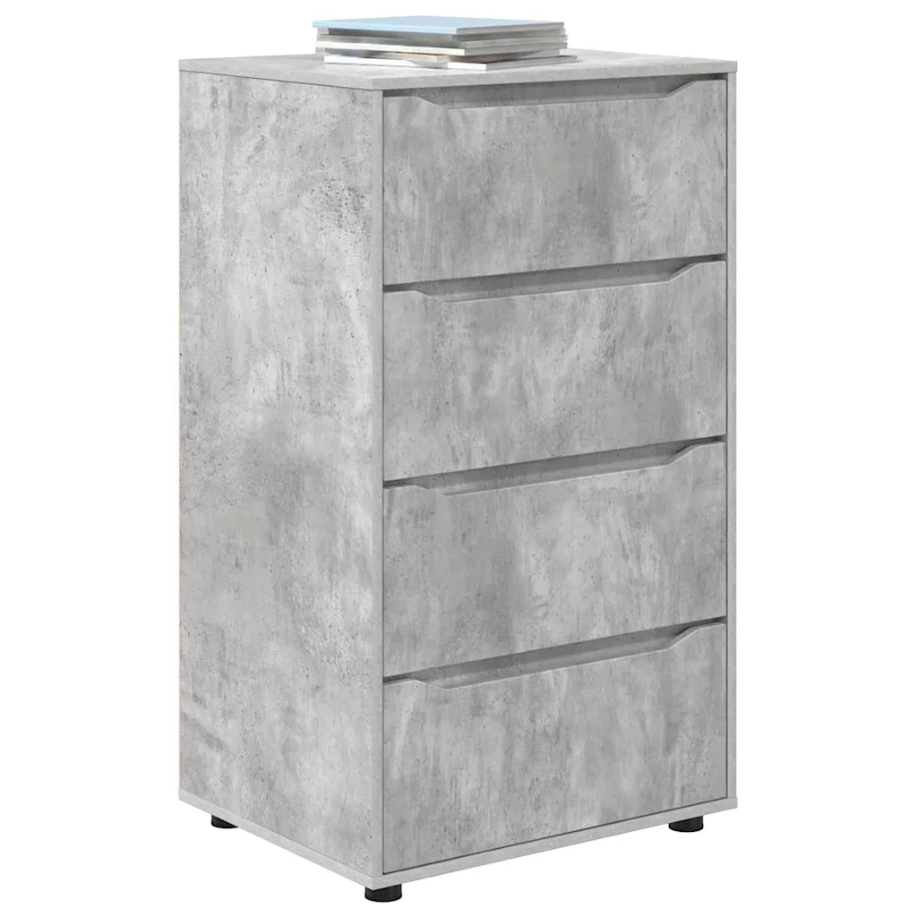 Armadi di Stoccaggio Grigio cemento 60 x 48 x 105 cm