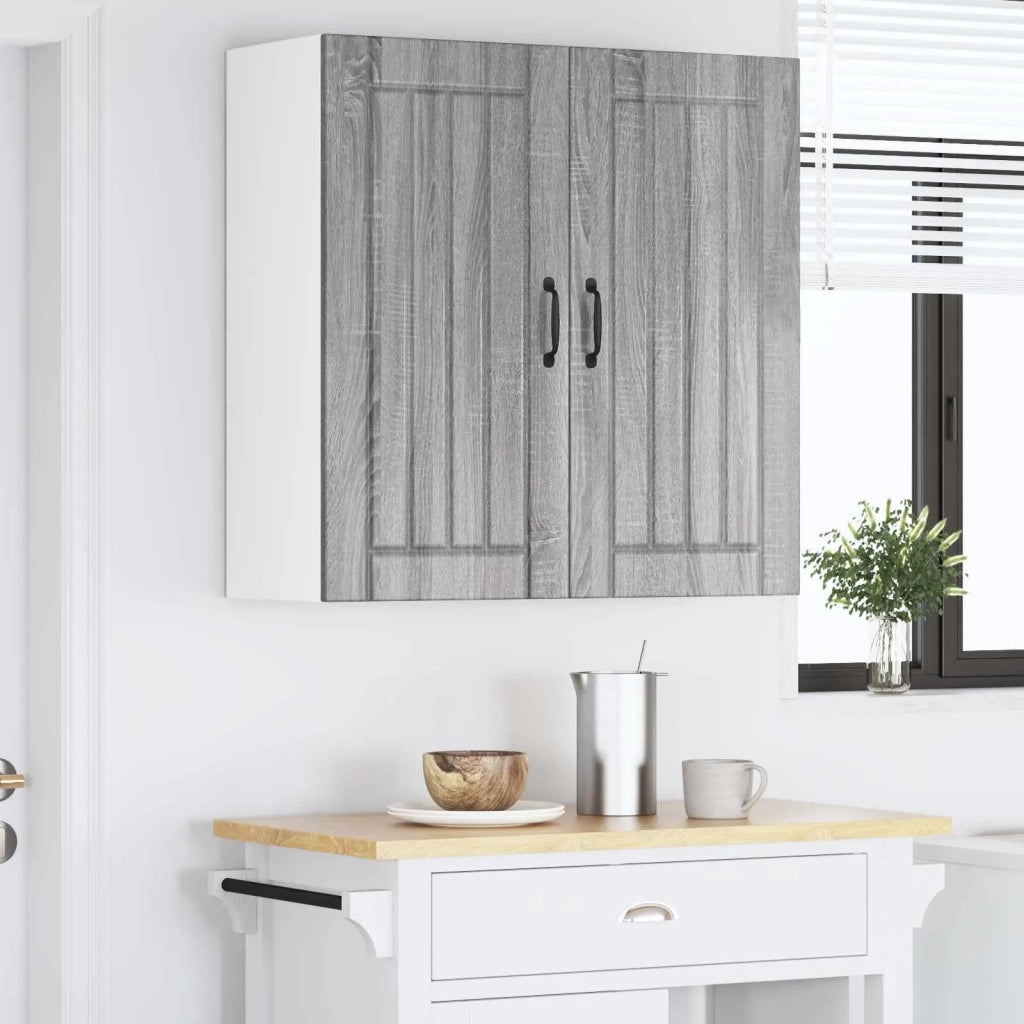 Pensile da cucina | Armadietto a muro LUCCA Grigio Sonoma 80 x 31 x 80 cm