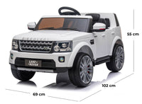 Macchina Elettrica per Bambini 12V con Licenza Land Rover Discovery Bianca