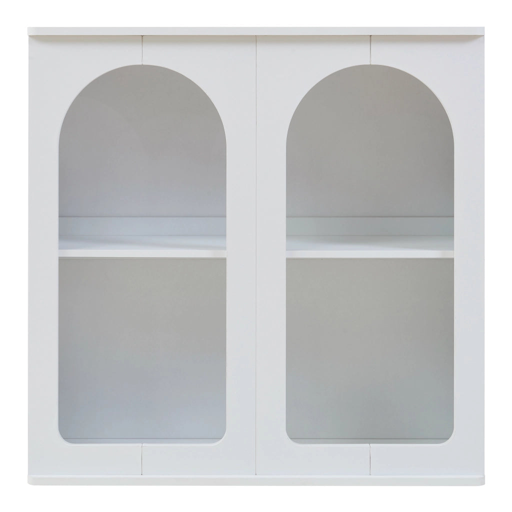 Credenza Trorhun Mobile Contenitore con Ripiano 80x30x80 cm - Bianco [en.casa]