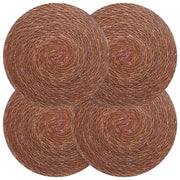 Tovagliette in erba di mare 4 pcs Marrone Ø 30 cm 42012324