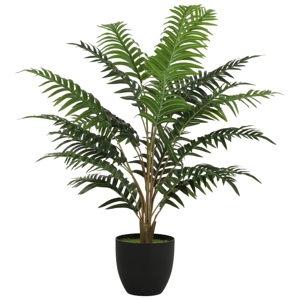 Pianta artificiale di felce da salotto 90 x 17.5 x 16 cm stabilità in cemento senza manutenzione moderna scandinava in plastica verde 21_0003724