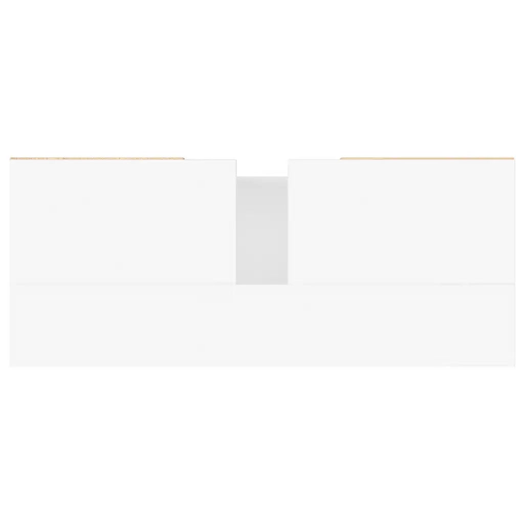 Mobile da Bagno Bianco 80x33x60 cm in Legno Multistrato 831628