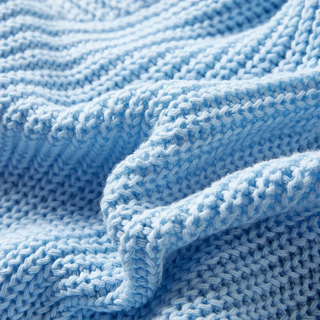 Cardigan da Bambina Lavorato a Mano Blu 92 CFW3563765
