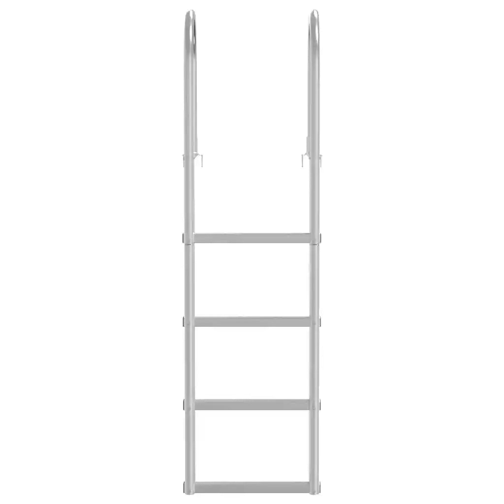 Scala da Dock a 4 Gradini Argento 45 ¡Á11,5 ¡Á162 cm Alluminio CFW3736334