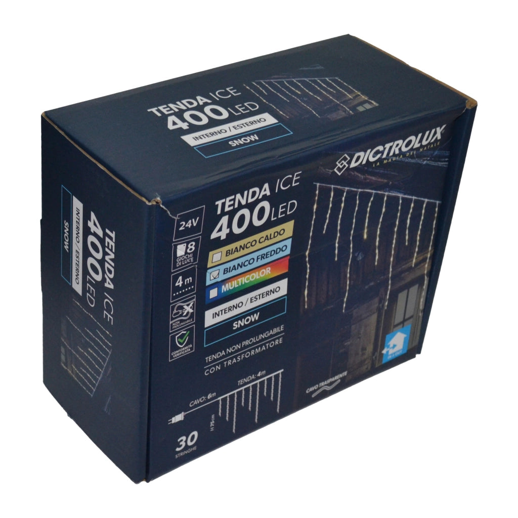 TENDA ICE 400 LED SNOW BIANCO FREDDO
