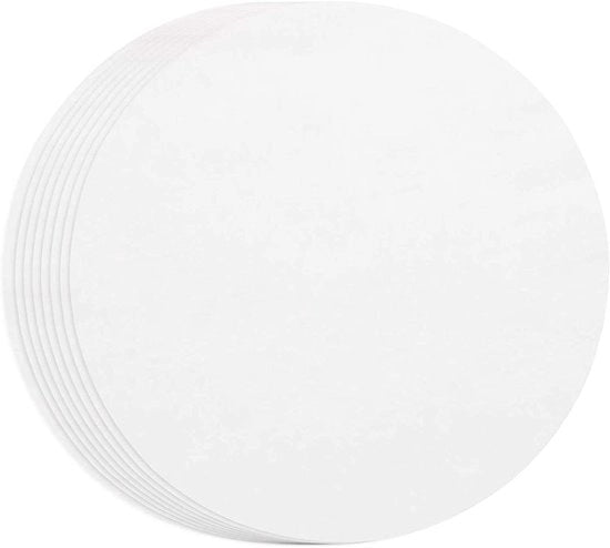 Piatto per hamburger - 500 pezzi - Diametro 11 cm - Piatto per hamburger - Rivestimento antitostatura - Impermeabile - Materiale sicuro - Ideale per perfette hamburger - Piatto per hamburger