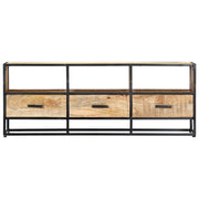 Mobile Porta TV 120x30x45 cm in Legno Massello di Mango 247742