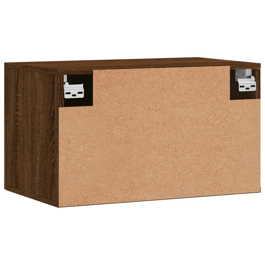 Armadietto a Muro | Mobile a Parete Rovere Marrone 60x36,5x35 cm Legno Multistrato