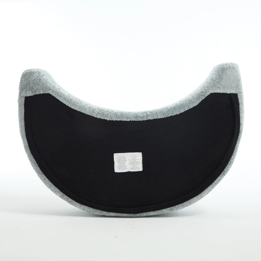 Poltrona lounge modulare con braccioli doppi e cuscini in poliestere blu grigio
