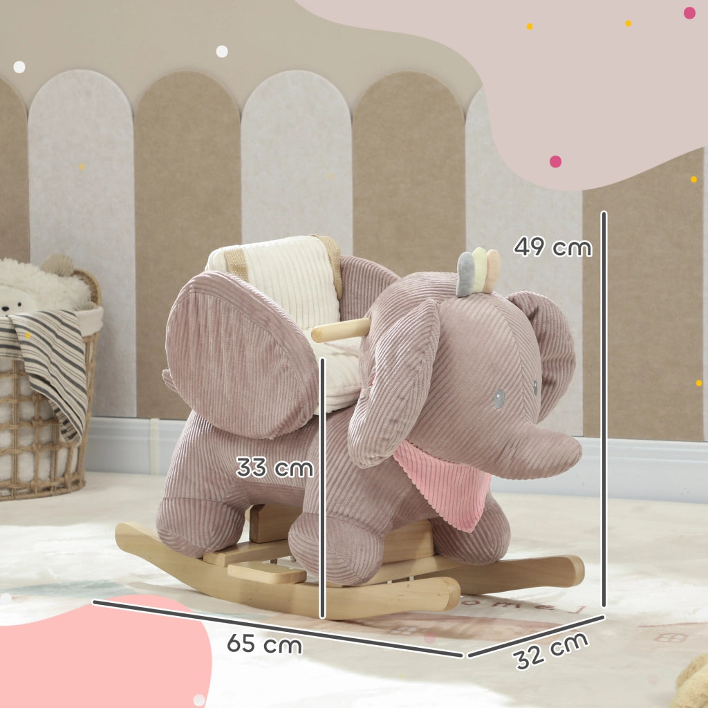 Dondolo per Bambini con Suono ¨C Zephmum ¨C Legno Naturale