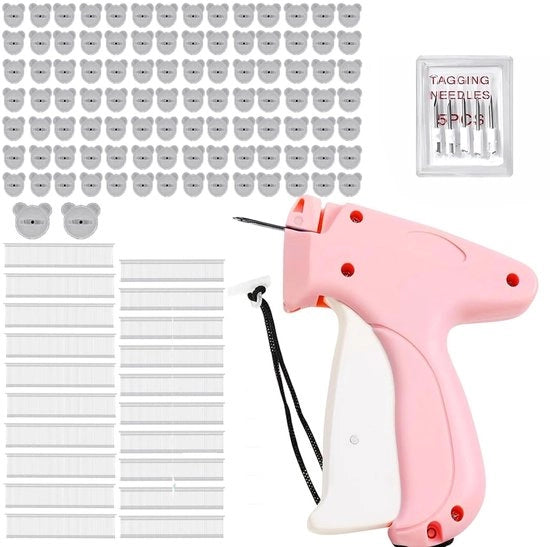 Apparecchio per la riparazione della confezione con 5 aghi - 1100 aghi in plastica - 100 spille per bottiglie - manico antiscivolo - polipropilene - facile da utilizzare - macchina per cucire