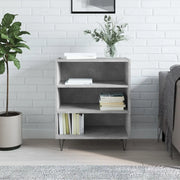 Credenza Grigio Cemento 57x35x70 cm in Legno Multistrato
