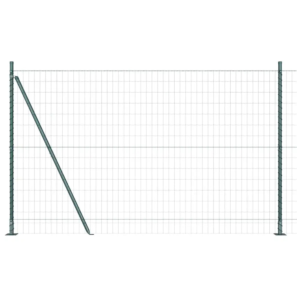 Recinzione da Giardino | Recinzione con Posto Verde 1,2 x 25 m Acciaio e PVC