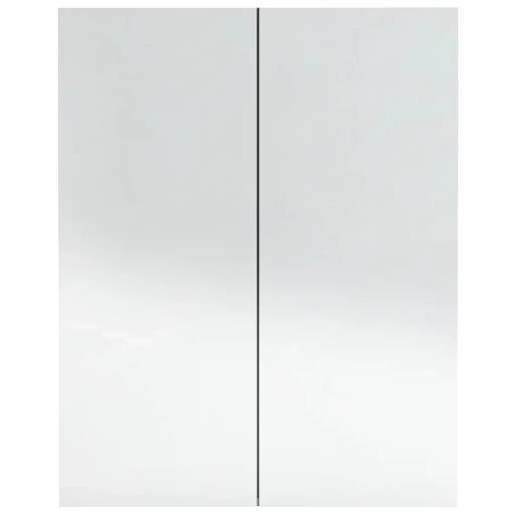 Armadietto a Specchio per Bagno 60x15x75 cm MDF Antracite cod mxl 61560