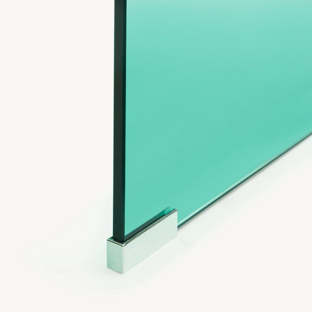 Tavolino da Caffè Väsas in Vetro 90 x 45 x 35 cm - Verde [en.casa]