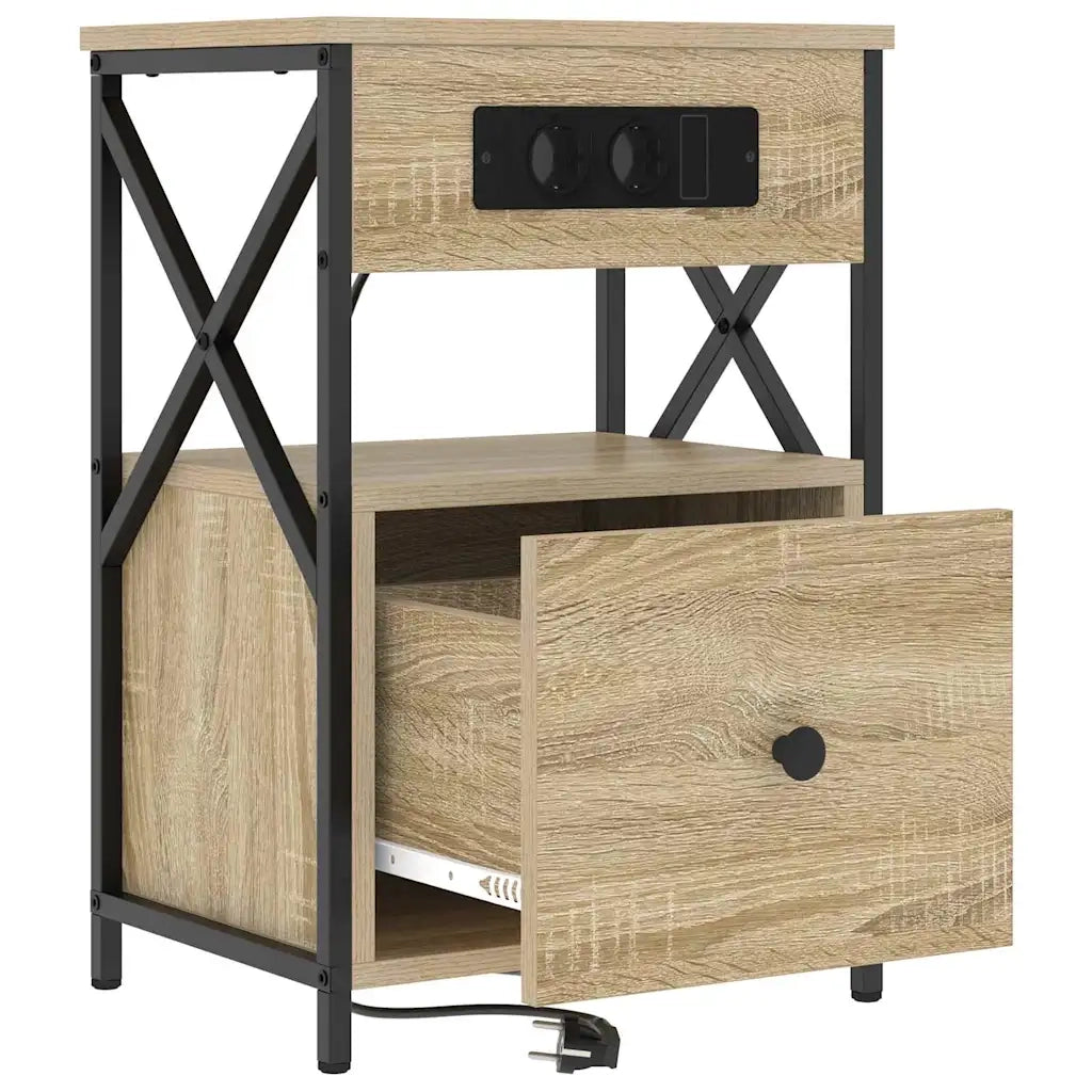 Armadio da Notte 2 pcs Rovere Sonoma 40 x 31 x 60 cm 859493