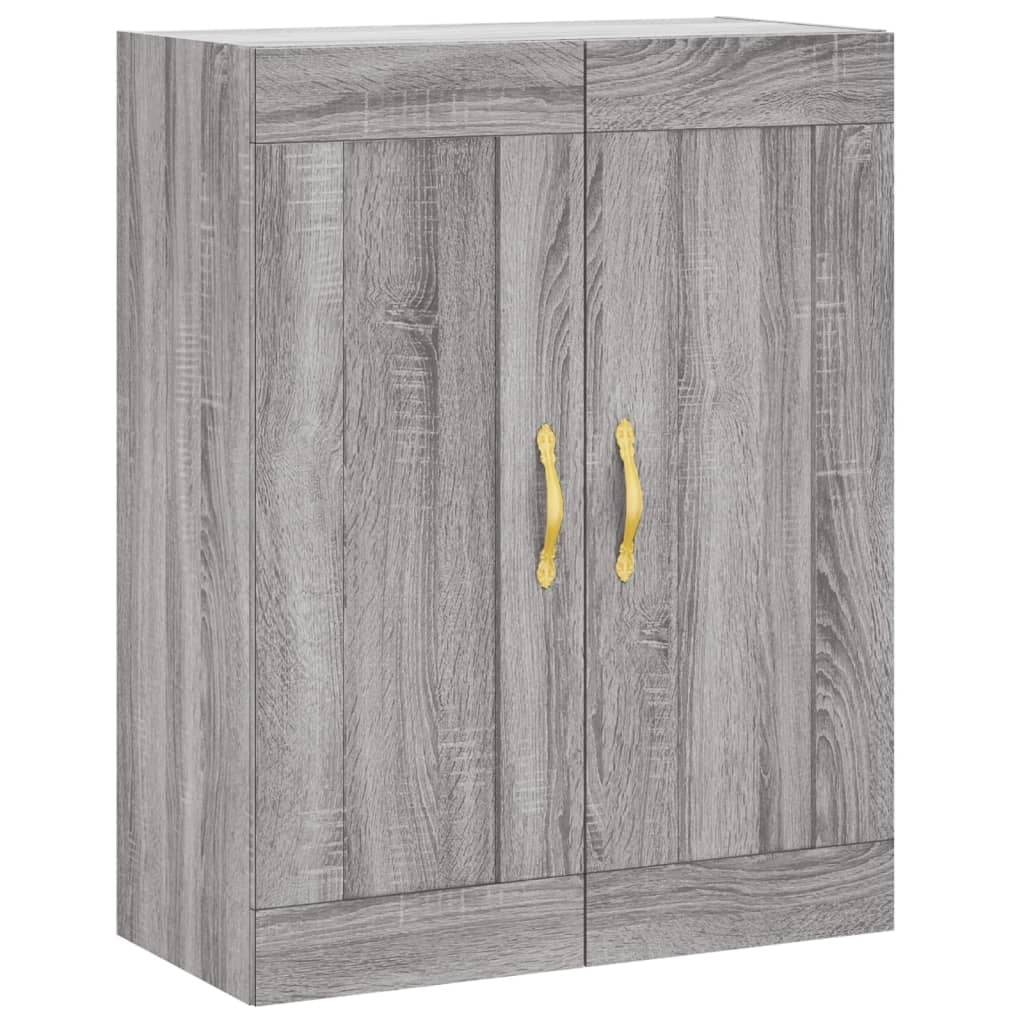 Buffet credenza cassettiera armadio mobile contenitore organizer cucina soggiorno salotto rovere Sonoma alto 69,5 x 34 x 180 cm legno ingegnerizzato grigio 02_0035571