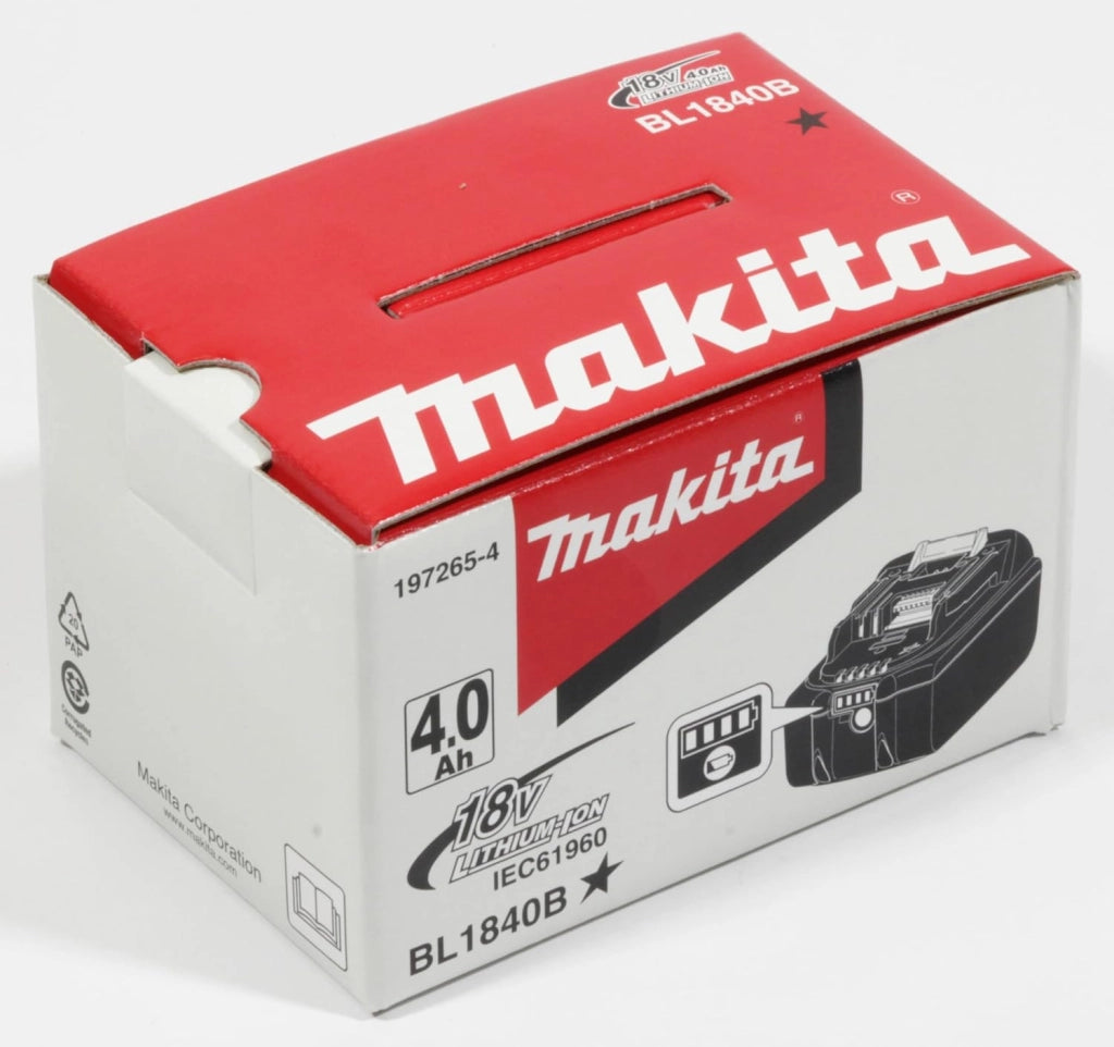 Makita BL1840B 197265-4 Batteria LXT 18V 4Ah