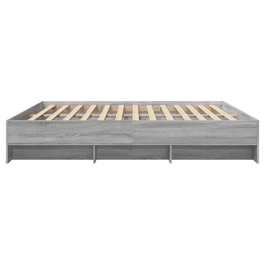Giroletto senza Materasso Grigio Sonoma 180x200 cm Truciolato