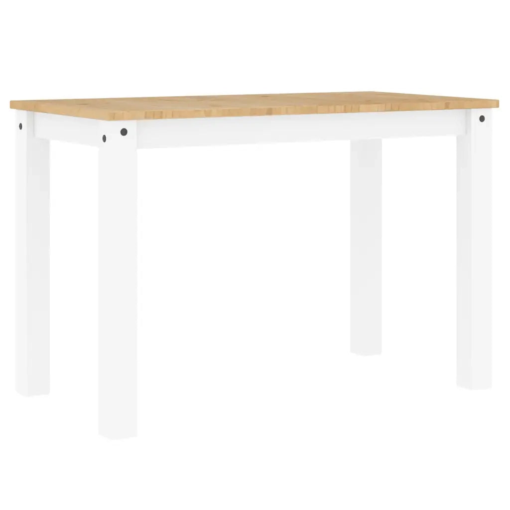 Set da Pranzo 3 pz PANAMA Bianco in Legno Massello di Pino 3345166