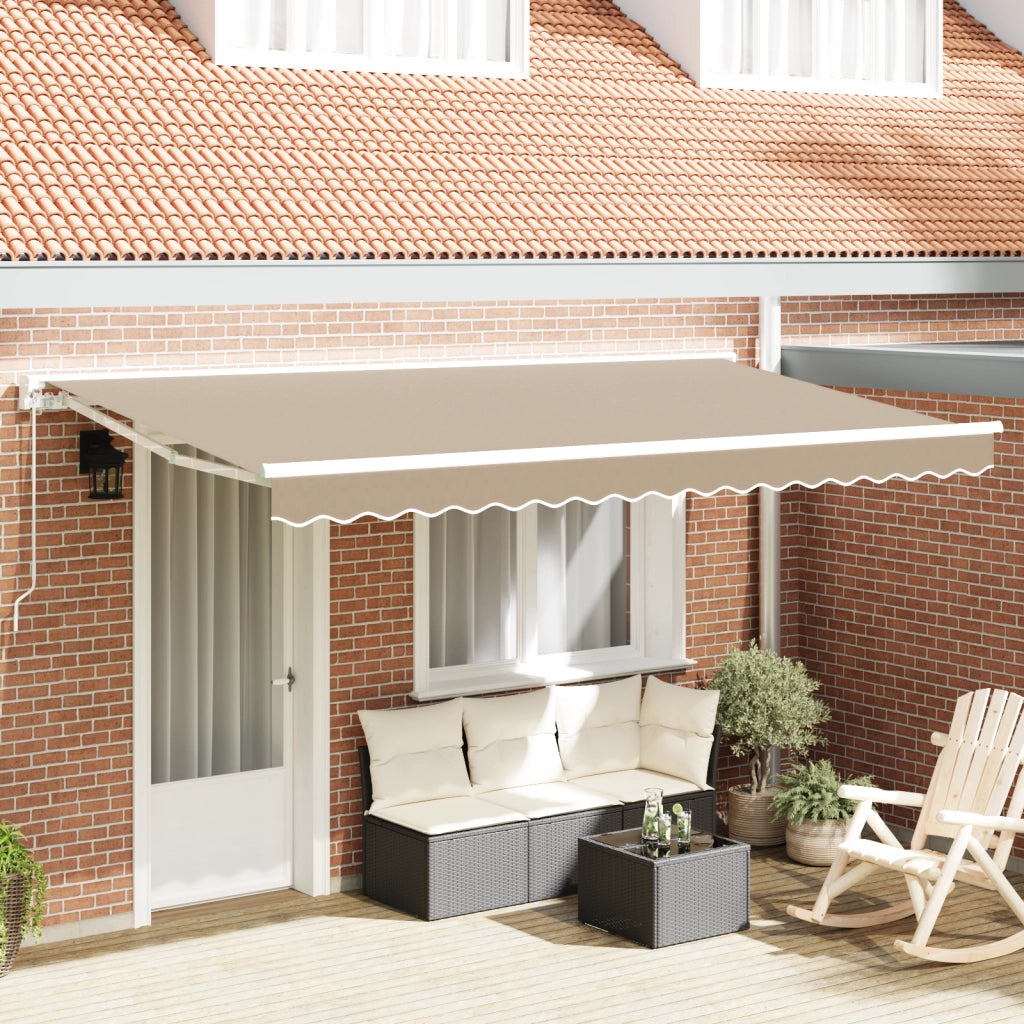 Tessuto sostitutivo per tende per telaio 4x2 m beige