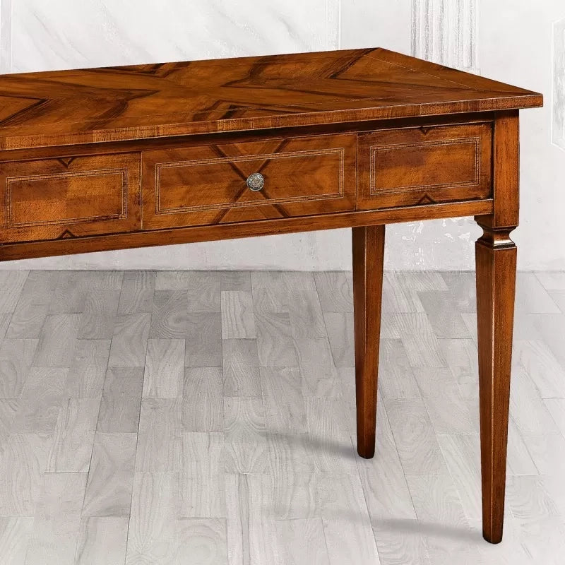 Consolle in legno intarsiata 1 cassetto misure l.103 p.44 h.80 - Mobili 2G