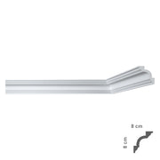 CORNICE DECORATIVA PER SOFFITTO mod. I780 - mm. 80x80- 50 pezzi  - BOVELACCI