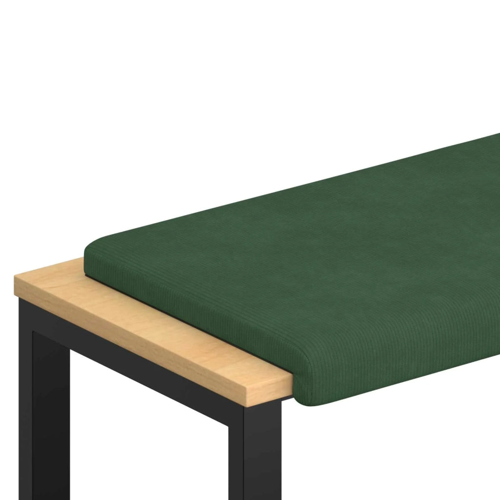 Cuscino per panchina corduroy Verde Scuro Profondità 35 cm 42043217