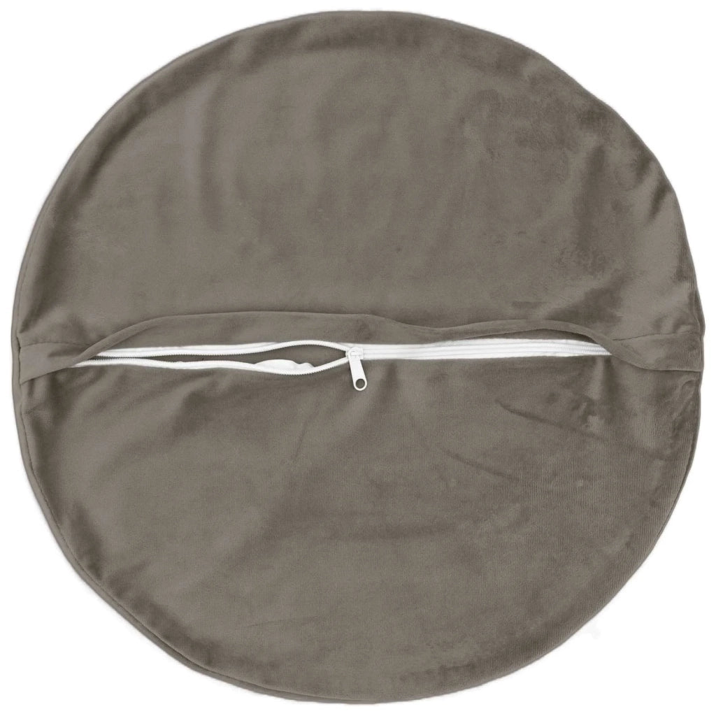 Cuscino con cuscino HEERLEN 6 pz Grigio Chiaro Velluto 929016