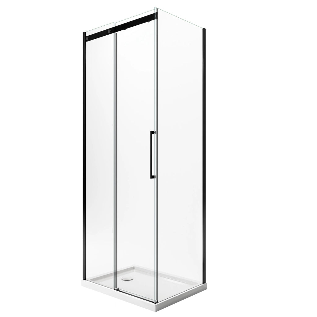 Box Doccia 80x150 CM 198 CM Vetro Trasparente 8 MM Versione Sinistra con EasyClean mod. Prime Bla Duo 1 Anta