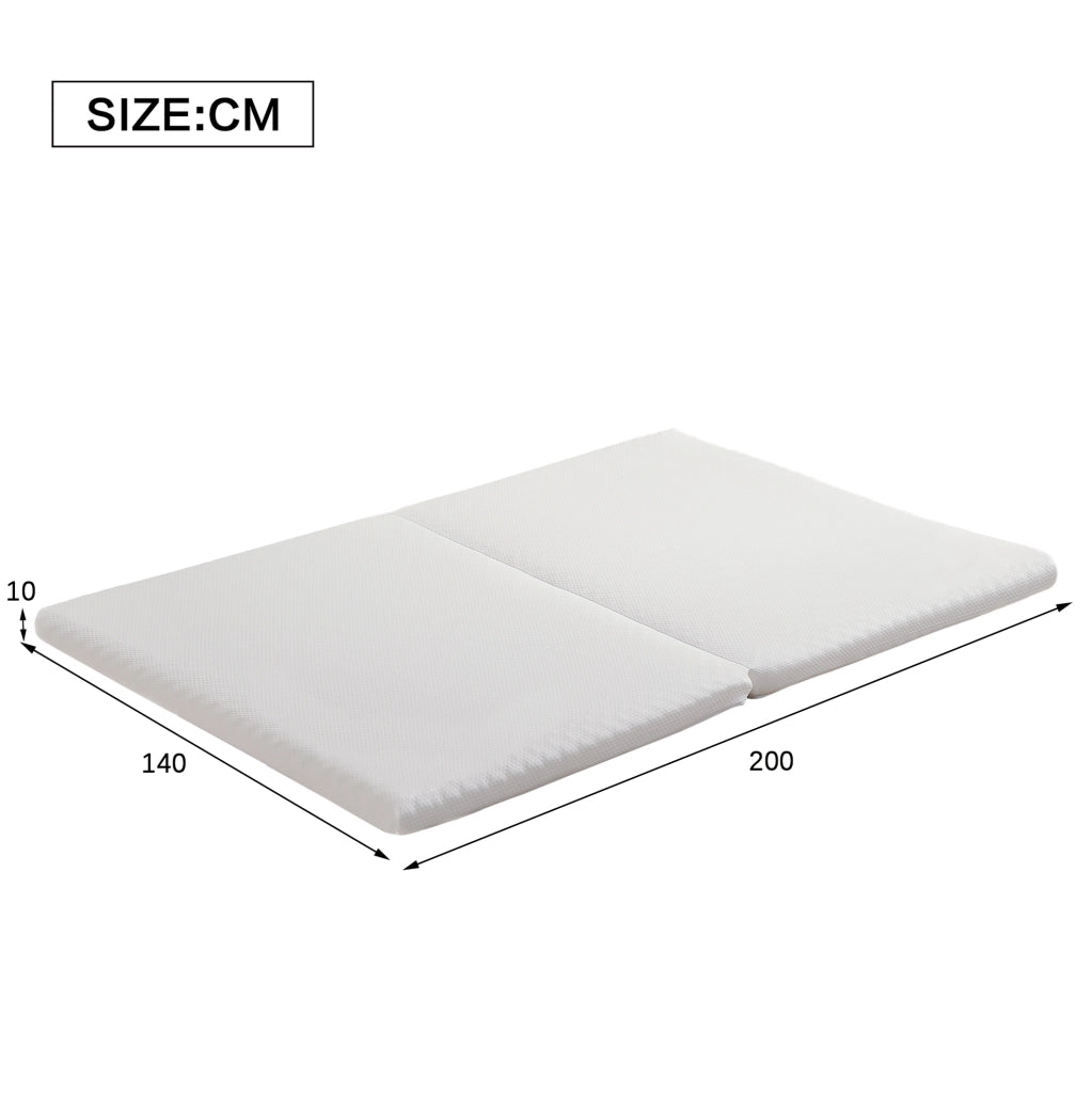 Materasso pieghevole 140x200 cm in schiuma; H3; bianco