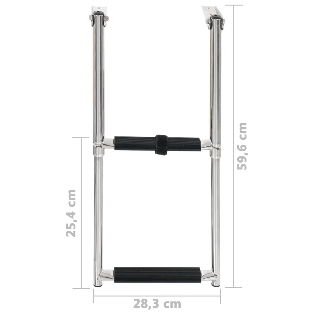 Scaletta di Imbarco Pieghevole a 2 Gradini in Acciaio Inox CFW6439113