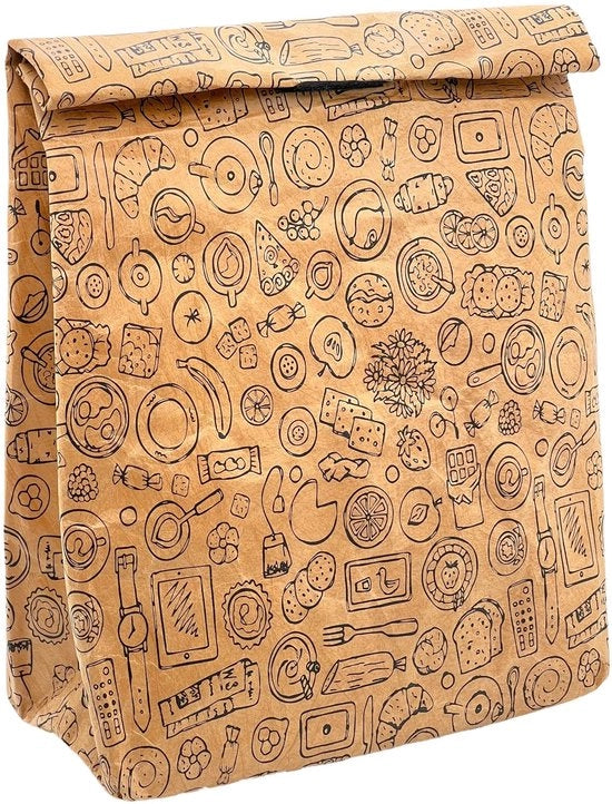 Lunchtas Geïsoleerd - Koeltas con Chiusura con Cerniere - Termica Tas - Rivestimento in Alluminio - 31 x 20 x 16 cm - Design Iconico