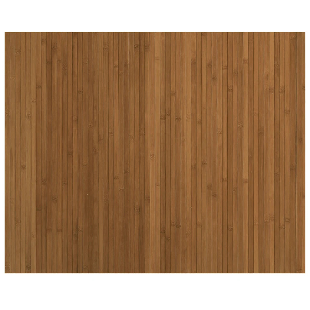 Tappeto Rettangolare Marrone 80x100 cm in Bambù 376770