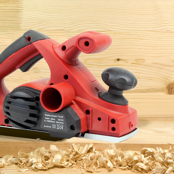 Pialla elettrica 710W Arresto parallelo/scanalato Larghezza tagli 82mm profondità 3mm