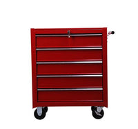 Carrello da Lavoro Cassettiera Porta Utensili Rosso 67.5x33x77 cm