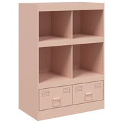 Credenza | Madia | Buffet da pranzo | Armadio da pranzo Rosa 67x39x95 cm in Acciaio