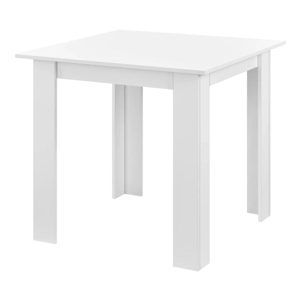 Tavolo quadrato per 4 persone sala pranzo cucina soggiorno 80 cm bianco 03_0006232