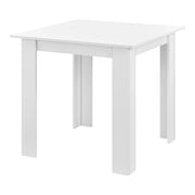 Tavolo quadrato per 4 persone sala pranzo cucina soggiorno 80 cm bianco 03_0006232