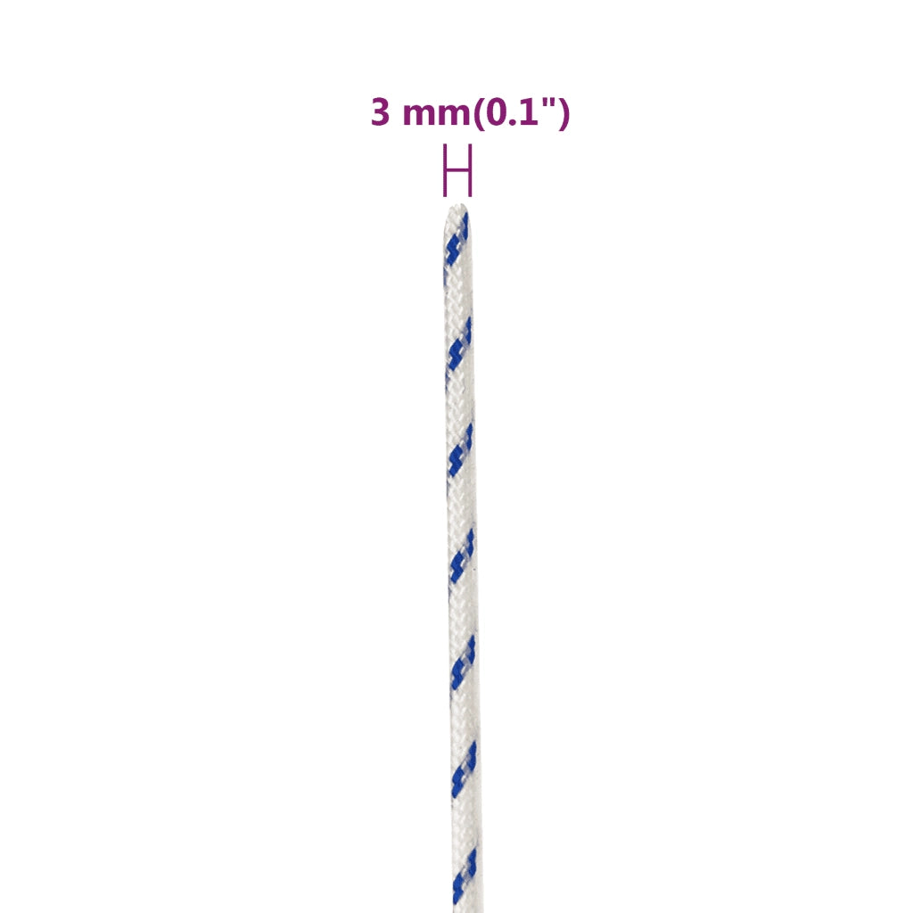Corda per barca Bianca 3 mm 25 m in Polipropilene 152269
