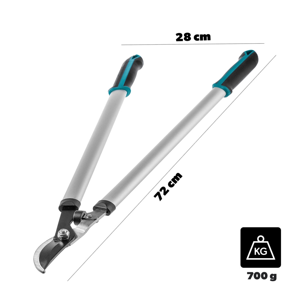 Forbici da potatura KADAX, forbici da giardino per arbusti, 72 cm, a due mani, lunghe, affilate, leggere.