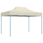 Gazebo Professionale Pieghevole 3x4m Acciaio Crema